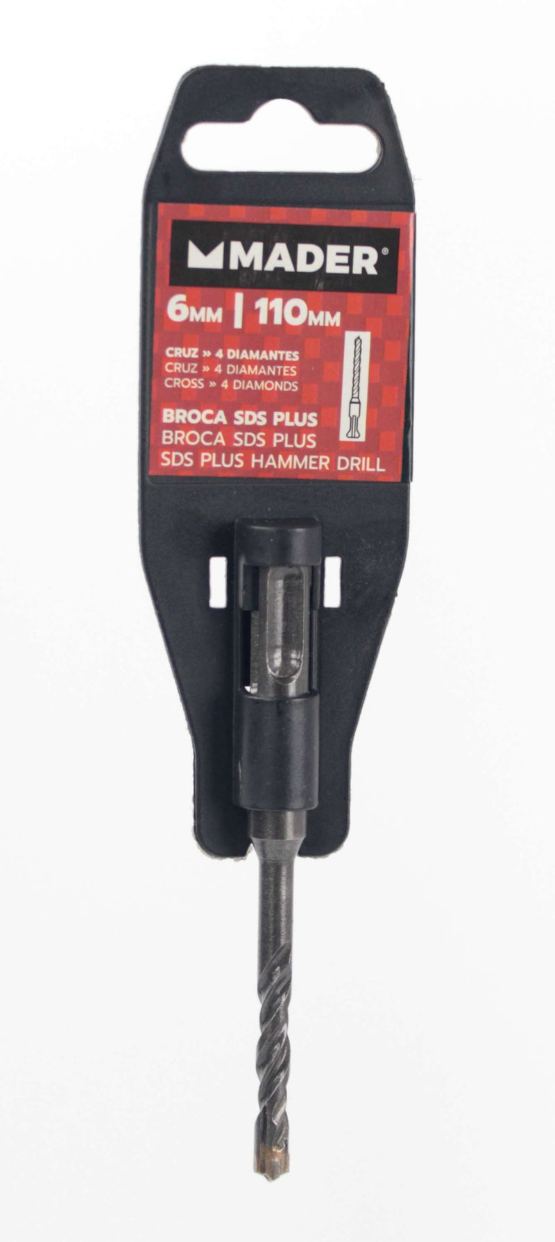 Broca para Betão SDS Plus, Cruz, 6x110mm