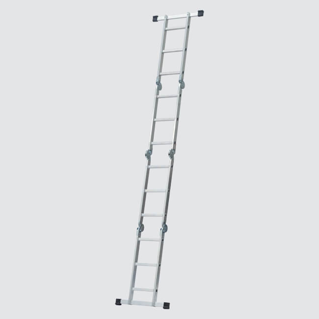 Escada Multiusos em Alumínio com Plataforma - MULTIUSOS