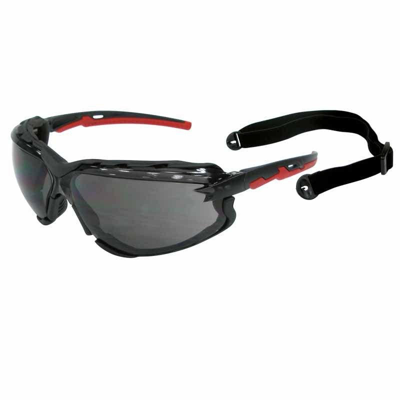 Safetop (10175) Praetorius Smoke, óculos de PC amovíveis, vedação facial