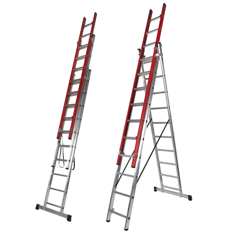 Escada Tripla em Alumínio e Fibra de Vidro - Electra X3